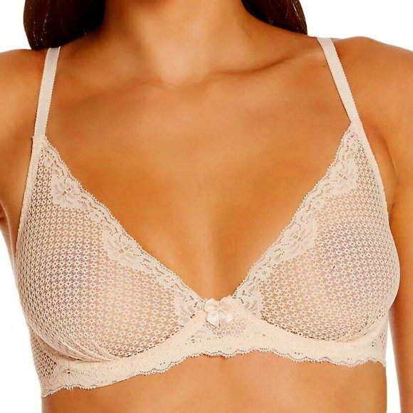 Timpa Alice Lace Plunge Bra BEIGE - 16451 - Picture 1 of 1
